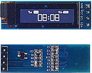 نمایشگر 0.91 اینچی OLED دارای ارتباط I2C