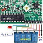 ریموت 4 کانال 315MHz