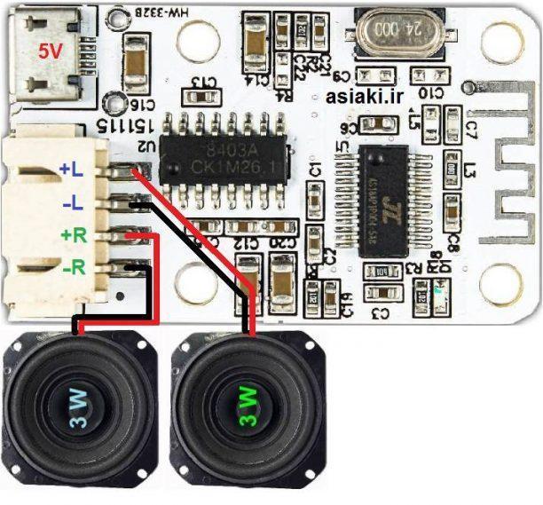 ماژول استریو 3وات با بلوتوث داخلی