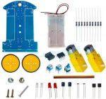 کیت ربات ماشین مسیریاب دو موتوره D2-1 diy - تصویر 2