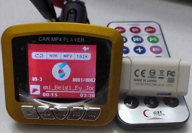 پخش کننده MP4 تصویری فندکی ماشین