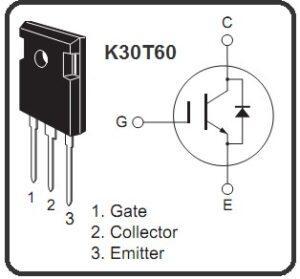ترانزیستور INFINEON IGBT K30T60/IKW30N60T