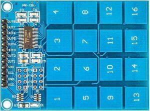 ماژول کی پد 4 *4 لمسی خازنی XD-62B TTP229