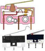 میکروسوئیچ اهرم دار سرخمیده