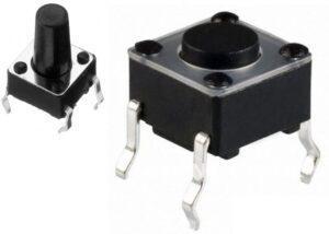 تک سوئیچ 6x6x12 چهار پین میکروسوئیچ