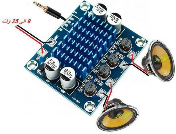 آمپلی فایر 2X30W وات TPA3110 مدل XH-A232