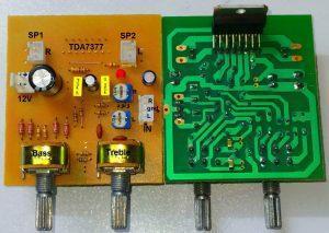 ماژول آمپلیفایر استریو 2x35W با تراشه TDA7377