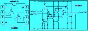 آپ امپ 4558 پکیج SMD & DIP