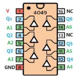 آی سی بافر TC4049BP
