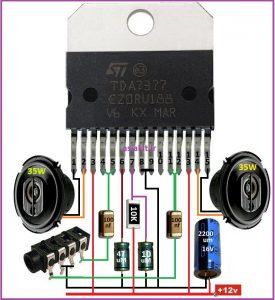 آی‌سی آمپلیفایر ORIGINAL TDA7377