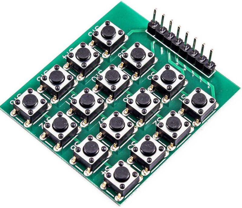 keyPad3 کی پد 4X4 ماتریسی با میکروسوئیچ