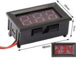 ولت متر پنلی قابدار 0 تا 100 ولت DC دو سیم - تصویر 3