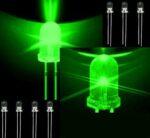 LED شیشه ای 5mm سبز