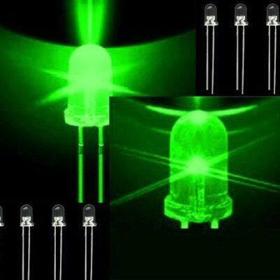 LED شیشه ای 5mm سبز