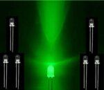 LED شیشه ای 5mm سبز