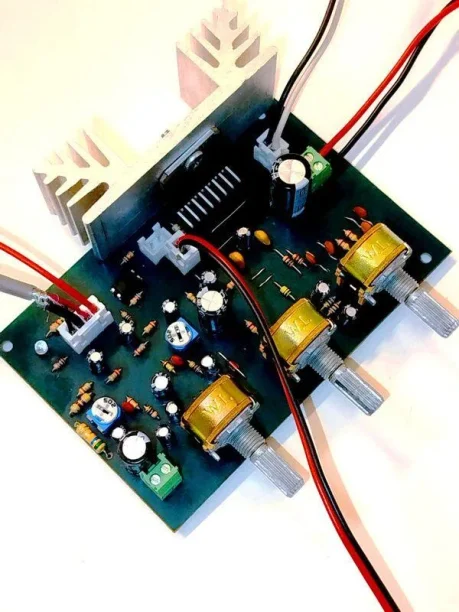 ماژول آمپلی فایر کامل 2x35W با پری آمپلیفایر،تراشه TDA7377