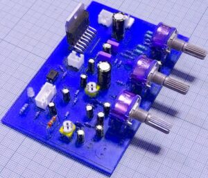 ماژول آمپلی فایر کامل 2x35W با پری آمپلیفایر،تراشه TDA7377