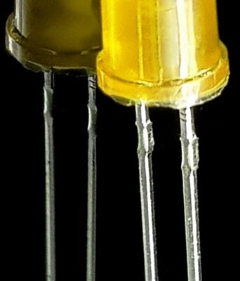 LED زرد مات 3mm