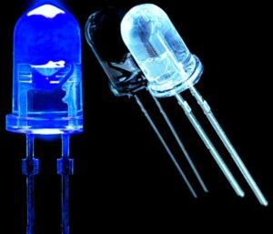 LED شیشه ای 5mm آبی رنگ