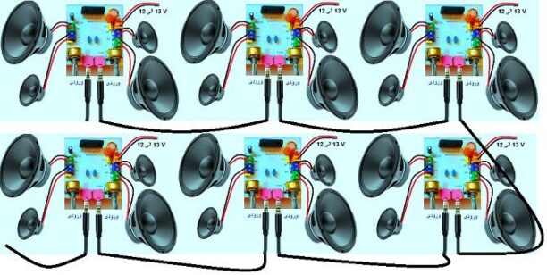 ماژول آمپلی فایر 16x45W با تراشه TDA7388