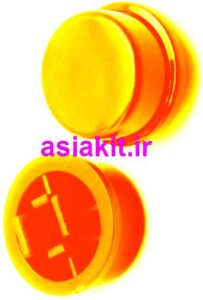 سر تک سوئیچ زرد12x12x4.3mm