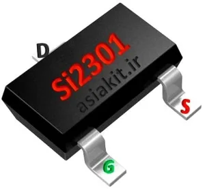 ترانزیستور ماسفت SI2301 نوع P-Channel پکیج SOT-23