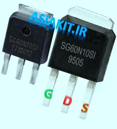 ترانزیستور ماسفت SG60N10SI نوع N-Channel پکیج TO-251-3S تایوانی